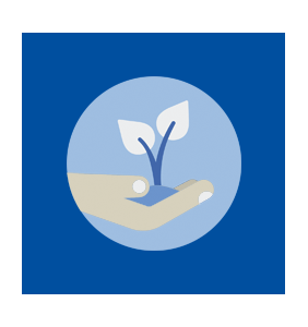 icono mano con un esqueje